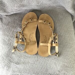 Rainbow Floral Sandals